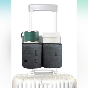 NWOT Luggage Travel Cup Holder Free Hand Drink Carrier
